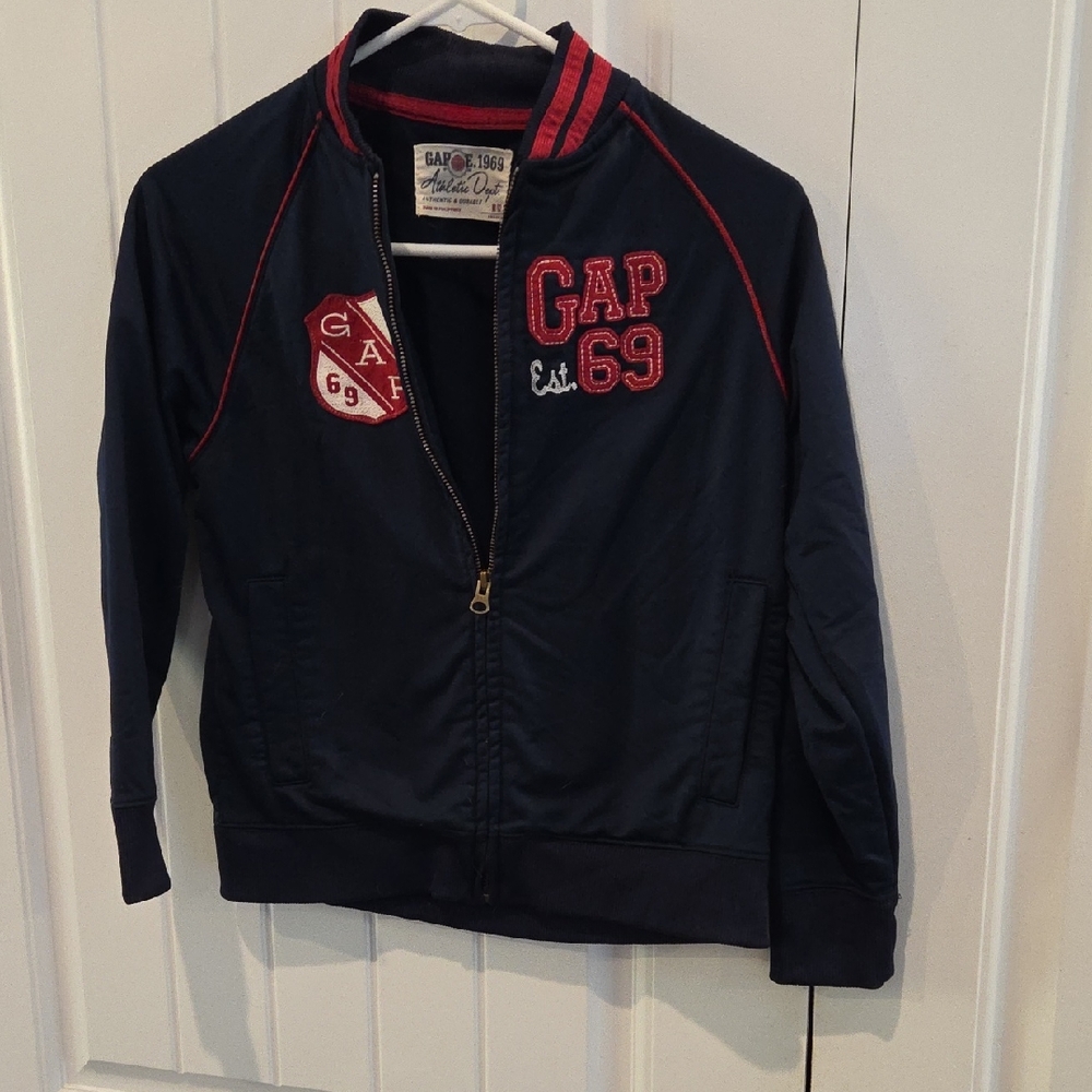 GAP Kids Dark Blue Jacket with Red Details Size 8